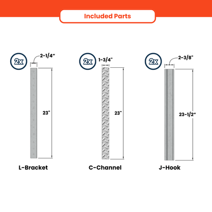 Standard Double Ramp Kit (48″–72″ Doors)