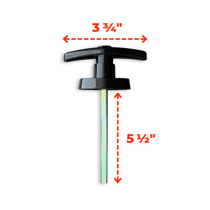 Single Shed Door Kit (32"–36") | T-Hinge (6")