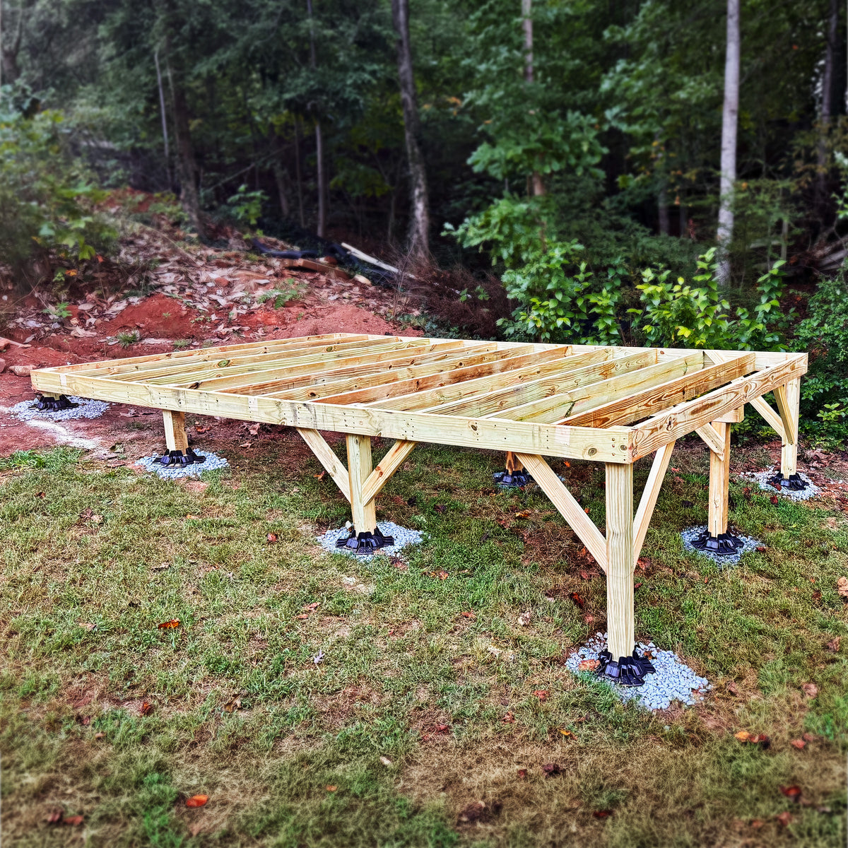 TuffBlock Shed Foundation & Leveling Kit with Structural Screws