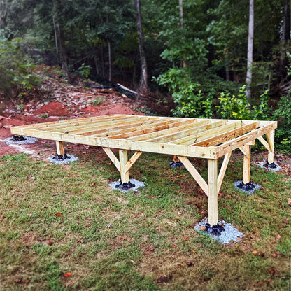 TuffBlock Shed Foundation & Leveling Kit with Structural Screws
