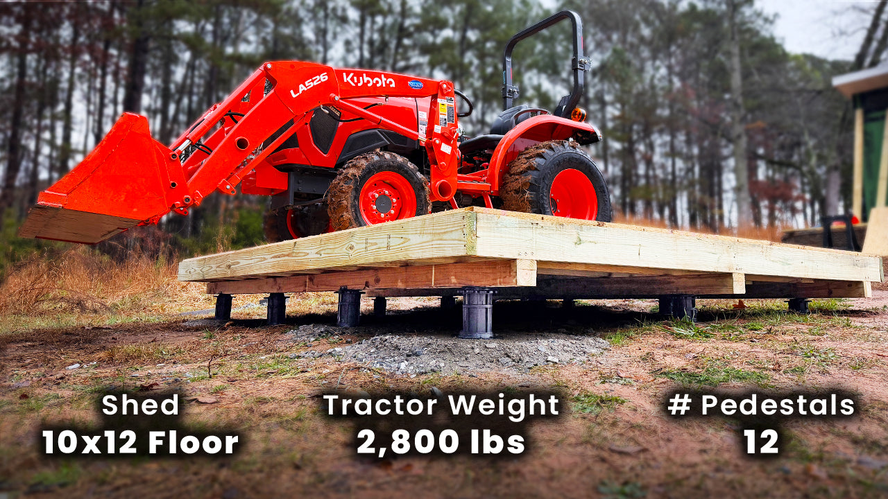 Adjustable Joist Support Pedestal (10-Pack)