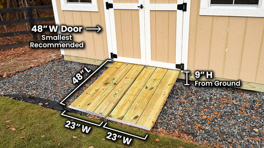 72" Shed Ramp Kit (Aluminum)