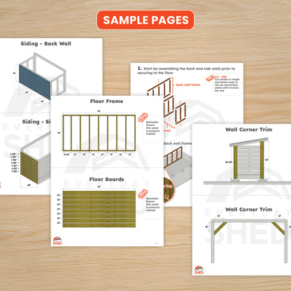 4x8 Firewood Shed Build Plan